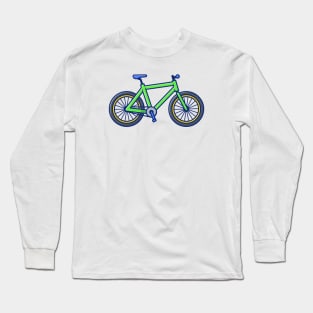 Bicycle Cartoon Long Sleeve T-Shirt